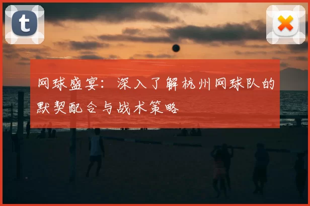 网球盛宴：深入了解杭州网球队的默契配合与战术策略
