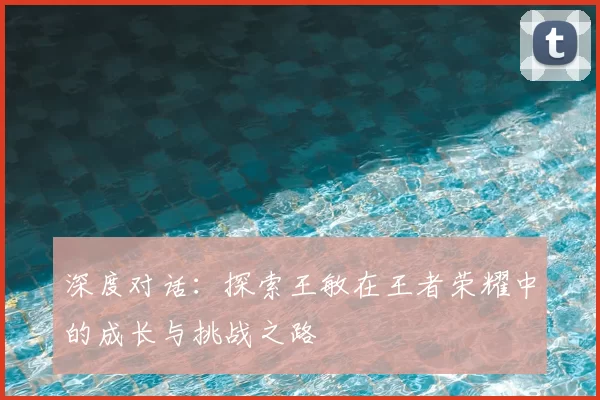 深度对话：探索王敏在王者荣耀中的成长与挑战之路